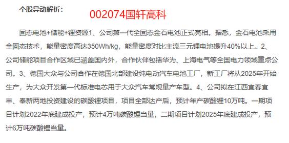 国轩高科股票最新动态,市场走势分析与观点阐述