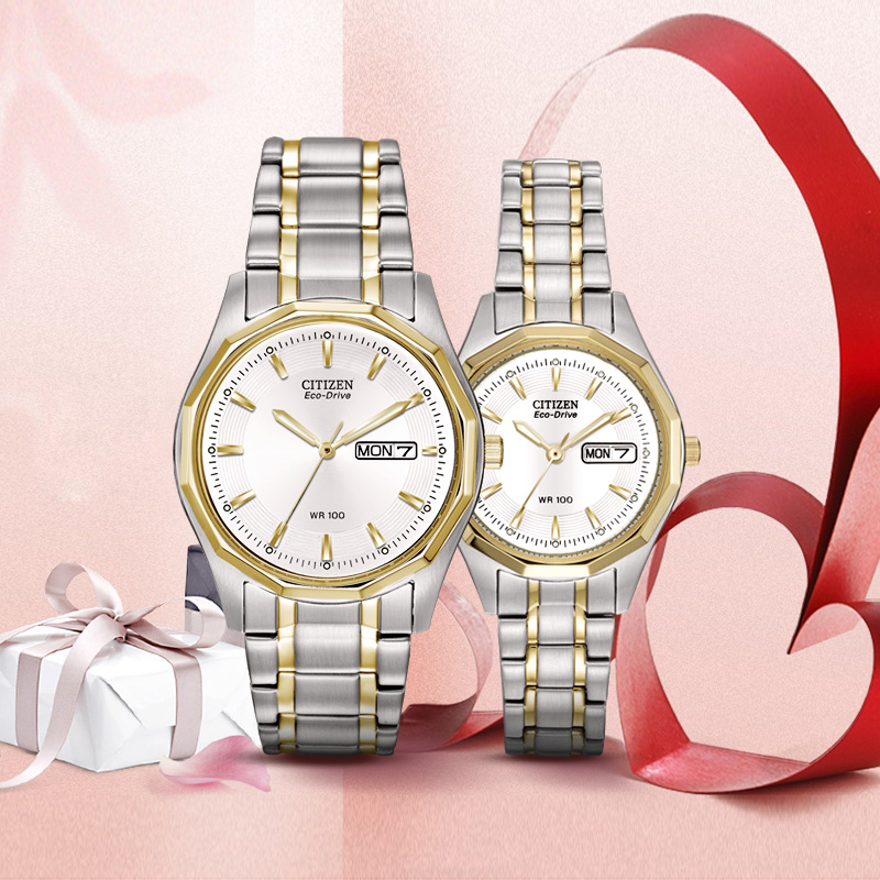 西铁城情侣表新款上市,爱的时光印记,见证甜蜜时光