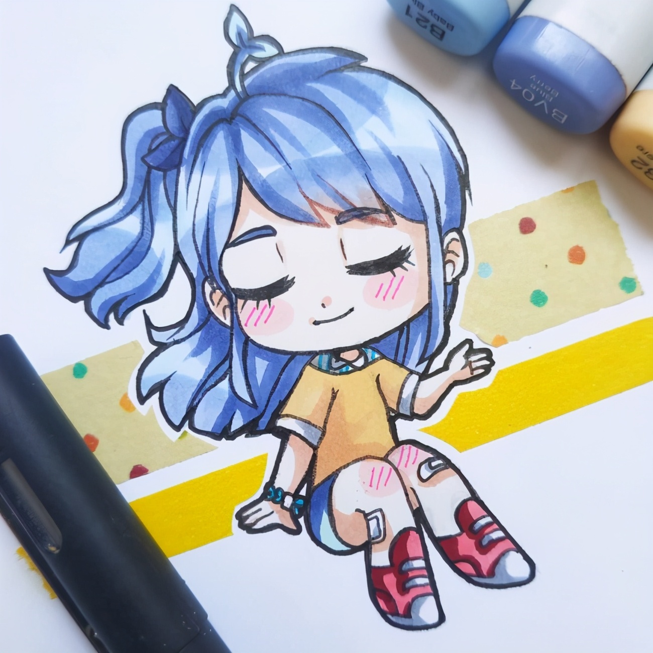 马克笔画动漫人物,艺术与技术的完美融合创作之旅