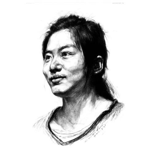 素描头像新篇,自信笔触下的成长风采