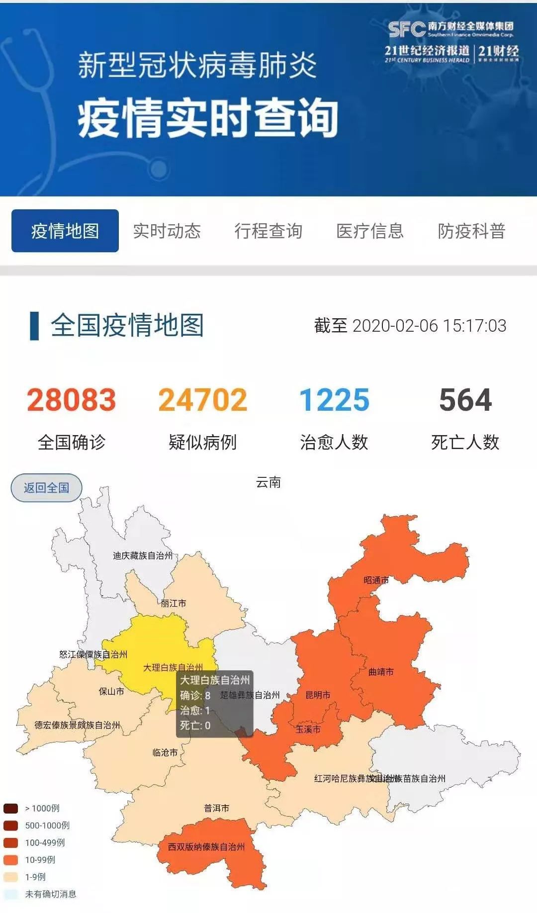 大理最新疫情概况更新